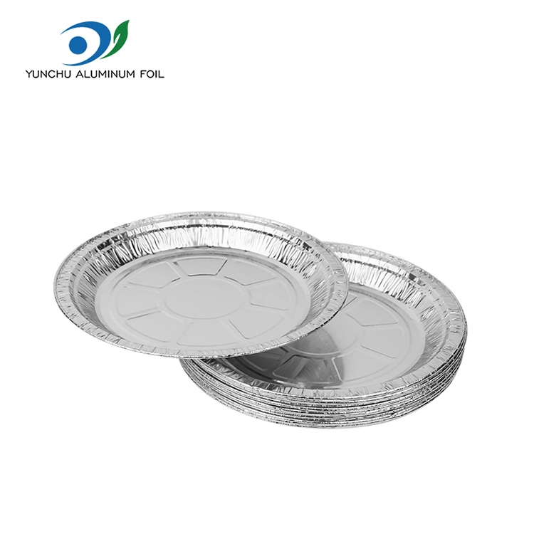 Дөңгелек ауаны қуырғыш пицца күміс алюминий фольга контейнерлері
