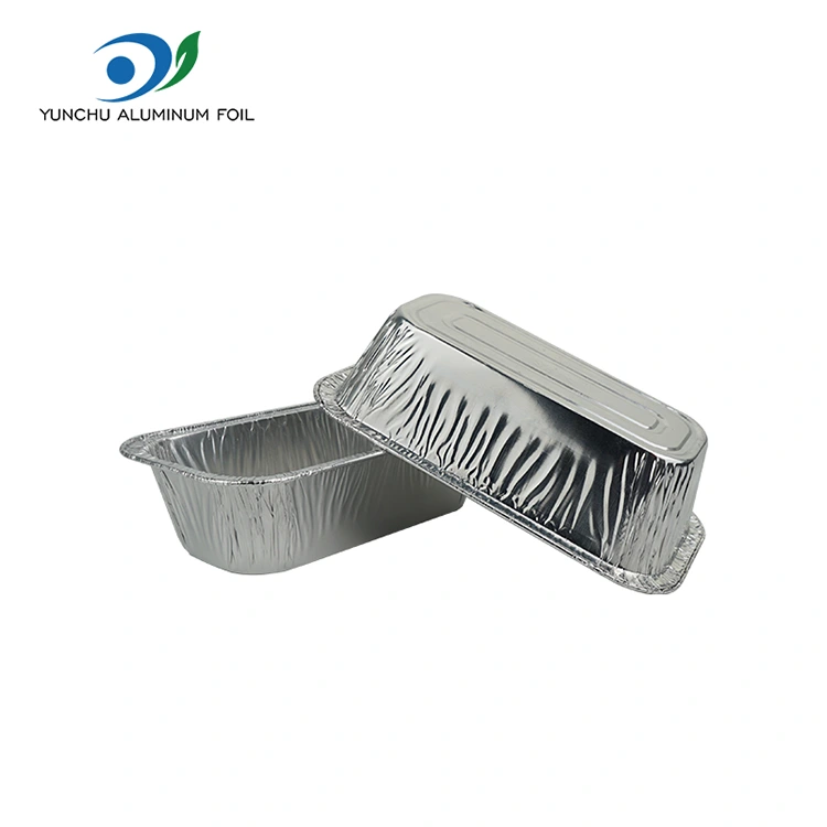 Тіктөртбұрышты ауа қуыруы Күміс алюминий фольга контейнерлері