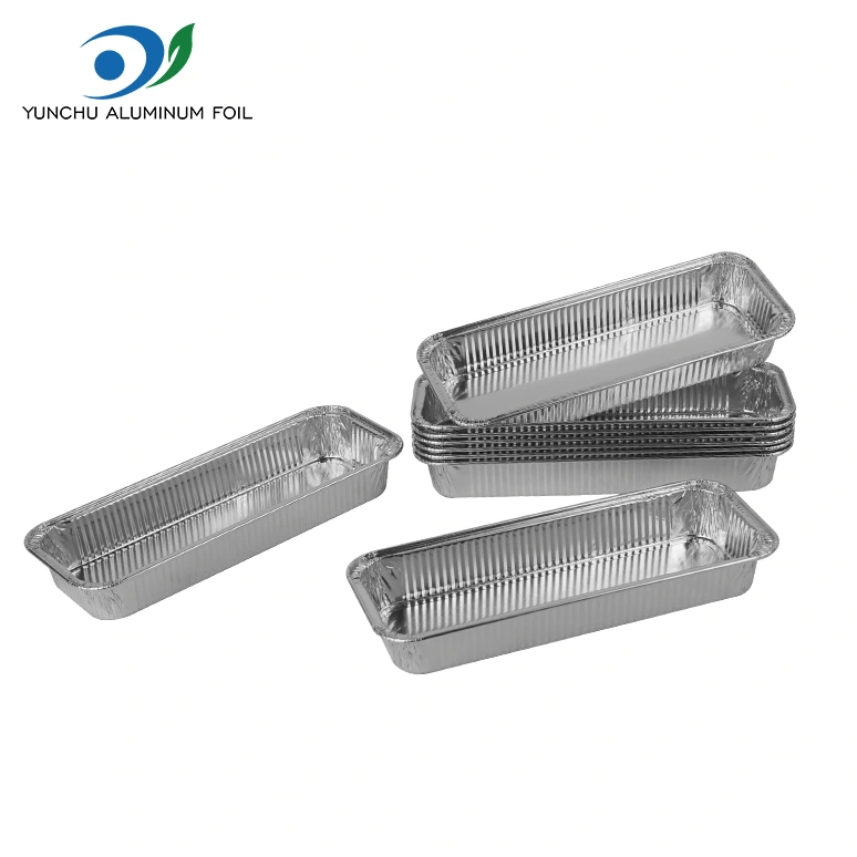 Тікбұрышты пісірілген нан күміс алюминий фольга контейнерлері