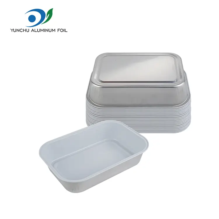 Әжімдерсіз тамақтану авиакомпаниясының алюминий фольга контейнерлері