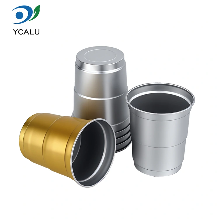 9 унция Бір рет қолданылатын алюминий салқын сусын үшін алюминий сусыны шыныаяқ