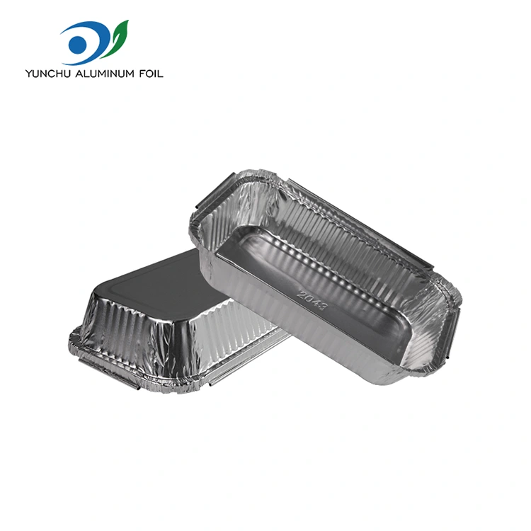 Бір рет қолданылатын фаст-фуд қорапшасы барбекю күміс алюминий фольга контейнерлері