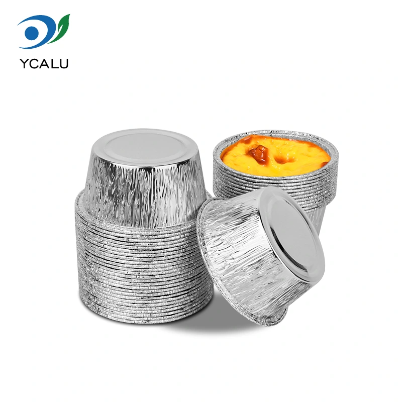 Бір рет қолданылатын дөңгелек торт науасы күміс алюминий фольга контейнерлері Бір рет қолданылатын дөңгелек торт науасы күміс алюминий фольга контейнерлері