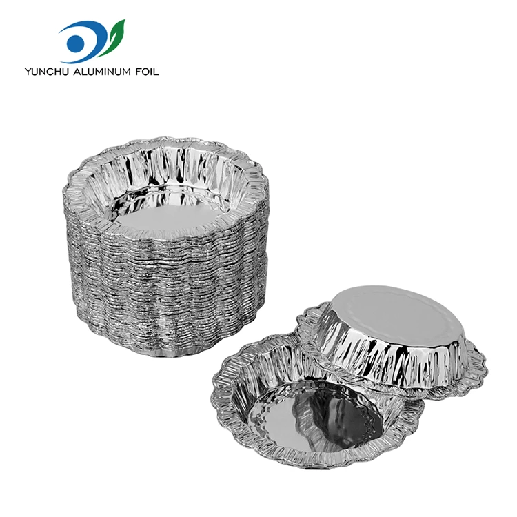 Шілтерлі дөңгелек үстелге арналған торт күміс алюминий фольга контейнерлері