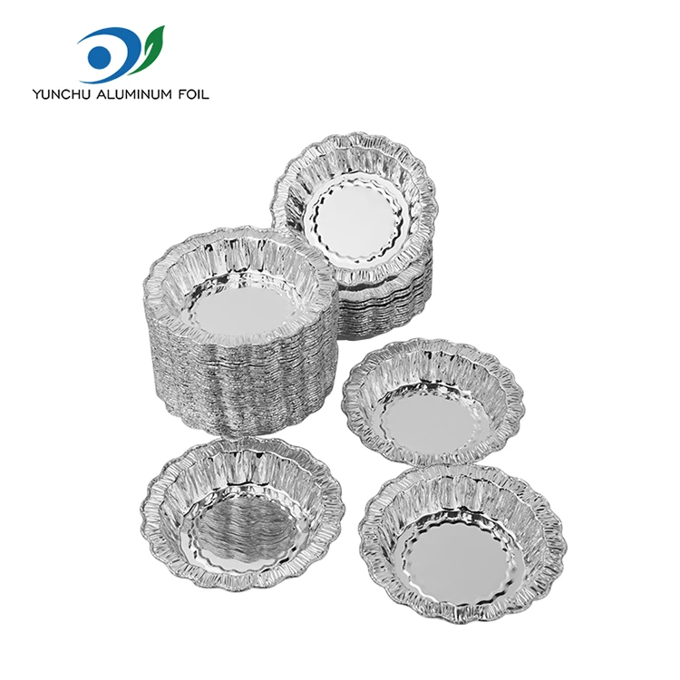 Шілтерлі дөңгелек үстелге арналған торт күміс алюминий фольга контейнерлері