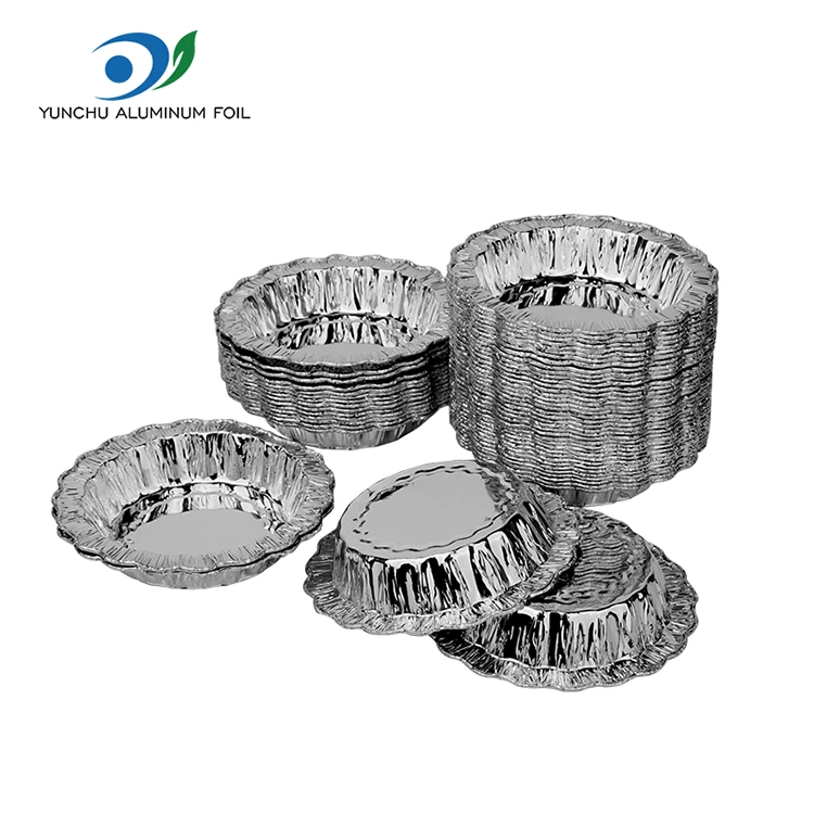 Шілтерлі дөңгелек үстелге арналған торт күміс алюминий фольга контейнерлері