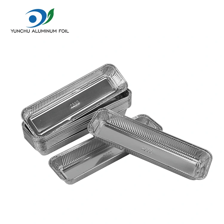 Тіктөртбұрышты нан ауасы, күміс алюминий фольга контейнерлері