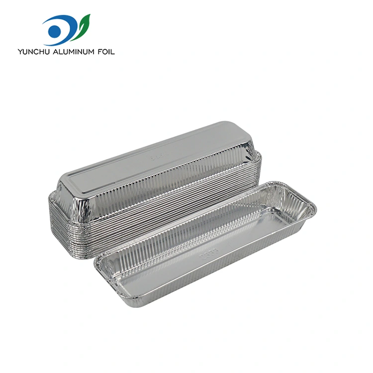 Тіктөртбұрышты нан ауасы, күміс алюминий фольга контейнерлері