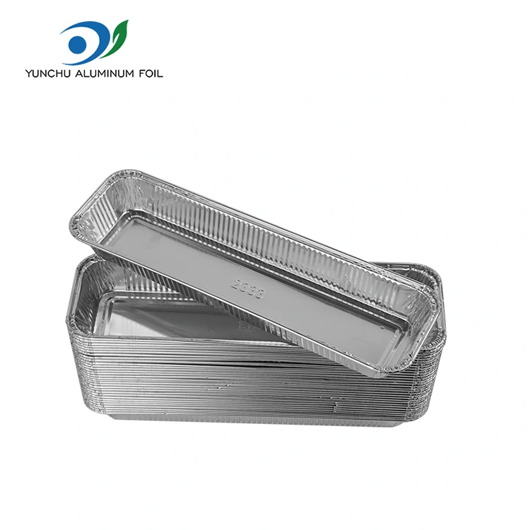 Тіктөртбұрышты нан ауасы, күміс алюминий фольга контейнерлері