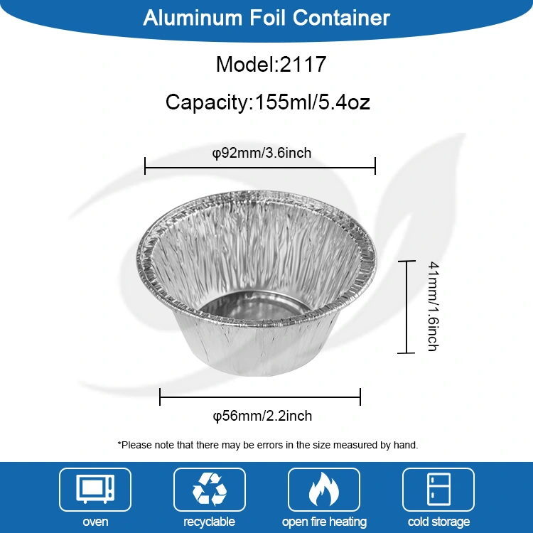 Дөңгелек пісіретін торт күміс алюминий фольга фольгасы