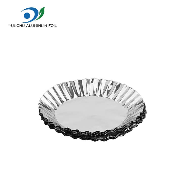 Дөңгелек пісіру торт қаңылтыры күміс алюминий фольгамен тамақ контейнері бар