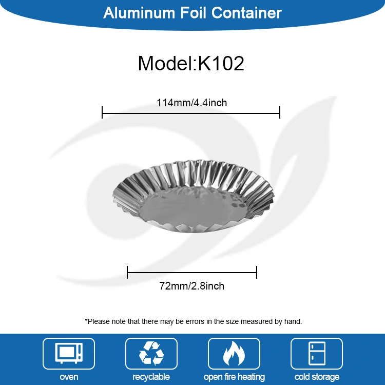 Дөңгелек пісіру торт қаңылтыры күміс алюминий фольгамен тамақ контейнері бар