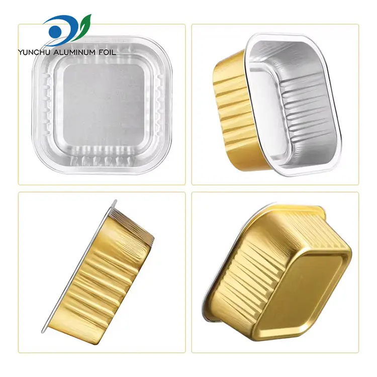 Шаршы пісіру Телефондық алюминий фольга контейнерлері