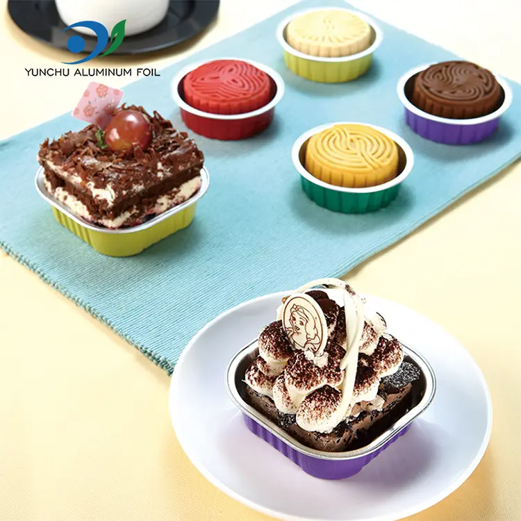 Шаршы тегіс алюминий фольга контейнерлері